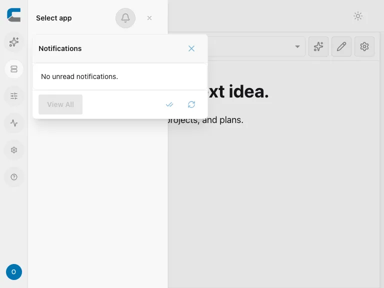 Workspace notification preview