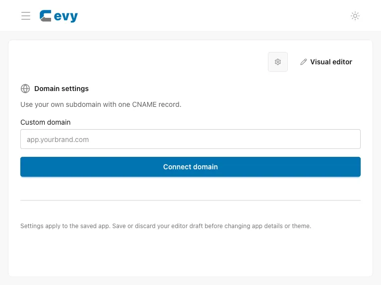 Custom-domain settings and DNS target